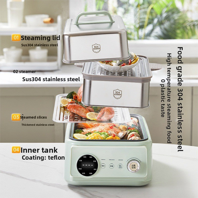 Stainless Steel Electric Steamer Pot