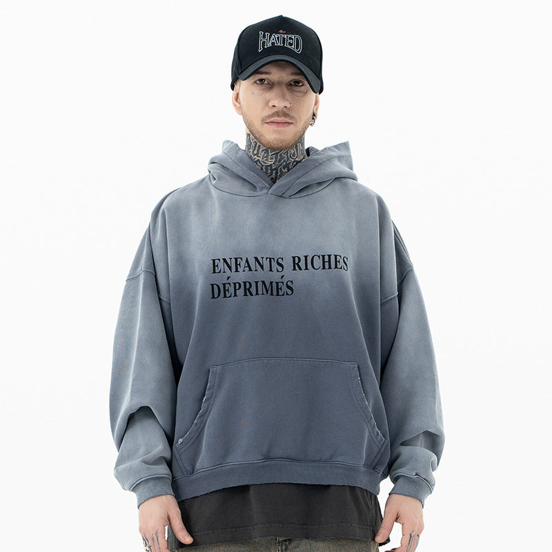 Gradient Fleece Hooded Sweatshirt