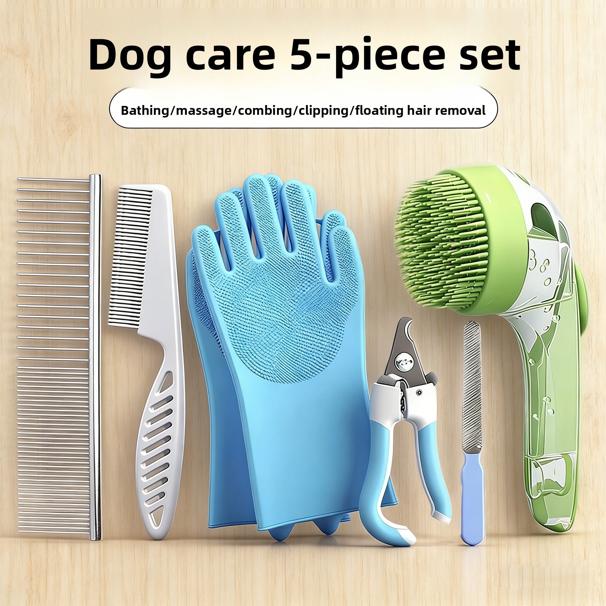 Pet Grooming and Bathing Kit