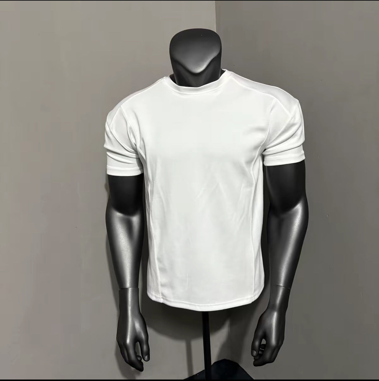 Mens Slim Fit Patchwork Cotton T-Shirt
