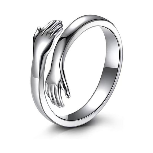 Adjustable Geometric Embrace Ring