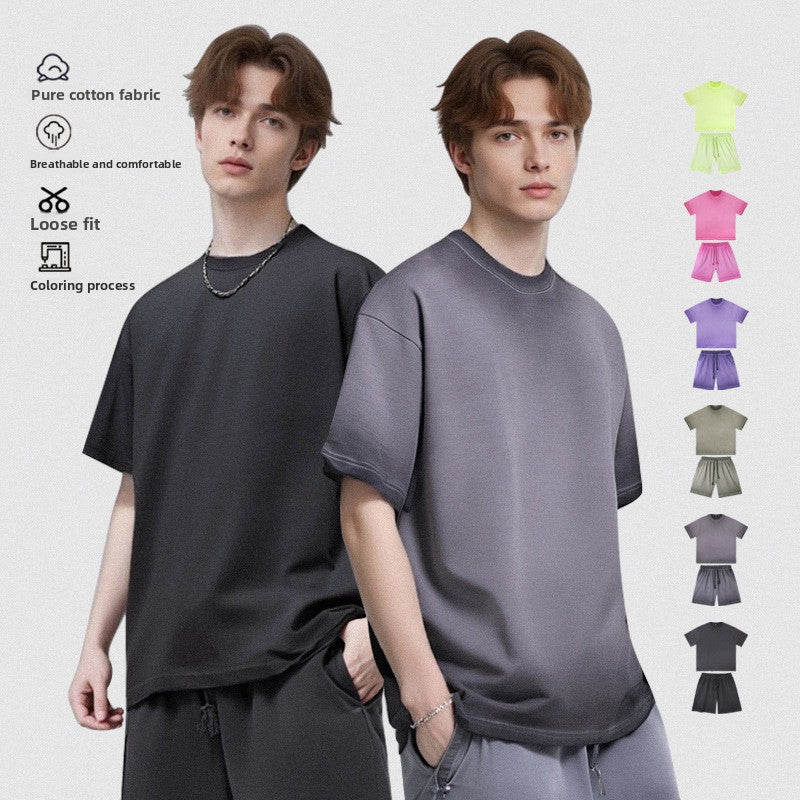 Men's Cotton T-Shirt and Shorts Set